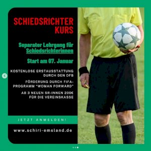 Neue Schiedsrichter Lehrgänge