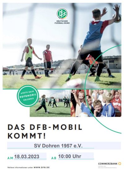 Das DFB Mobil kommt am 18. März