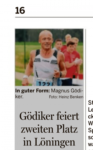 Magnus Gödiker, 2 Platz Remmers -Marathon