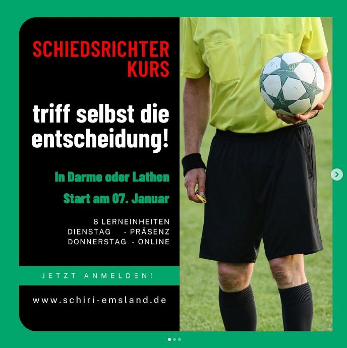 Neue Schiedsrichter Lehrgänge