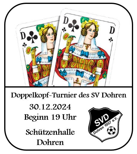 Preisdoppelkopf-Turnier des SV Dohren