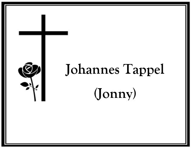 Nachruf "Jonny" Tappel