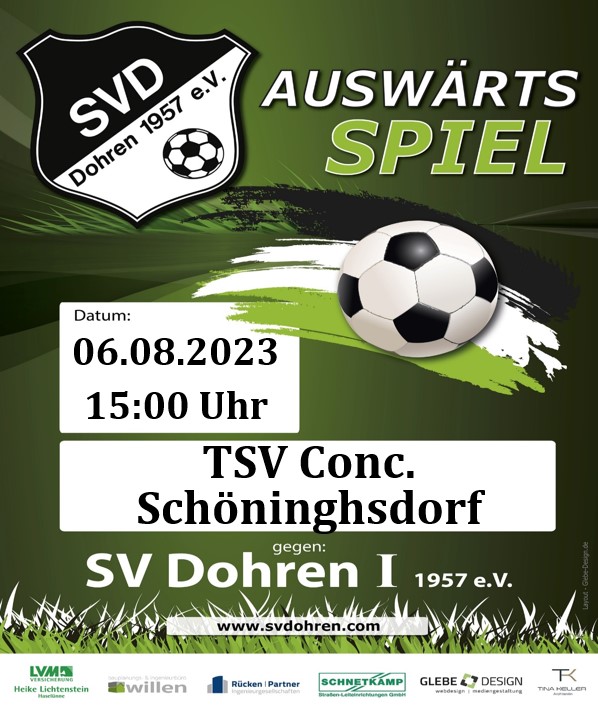 Vorbericht Conc. Schöninghsdorf vs. SV Dohren
