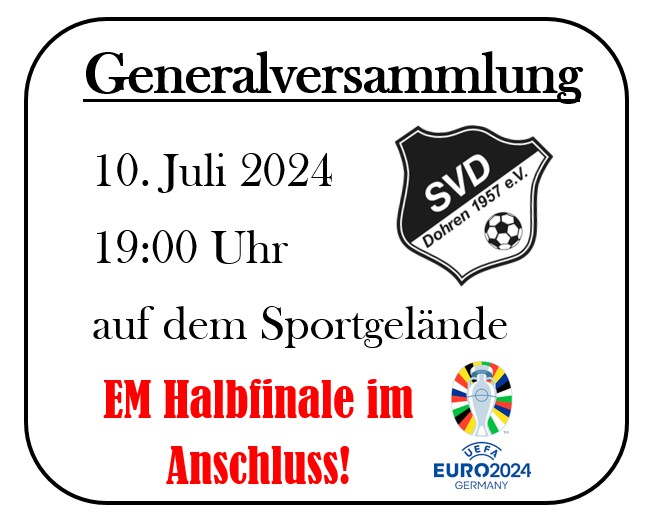 Generalversammlung vom Sportverein