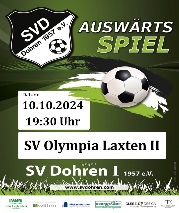 Vorbericht: SV Olympia Laxten II vs. SV Dohren