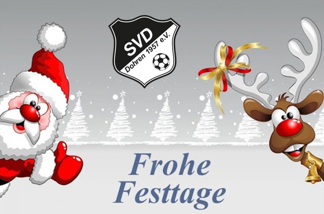 Der SV Dohren wünscht frohe Festtage!