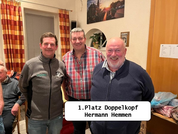 Hermann Hemmen siegt beim Preisdoppelkopf-Turnier