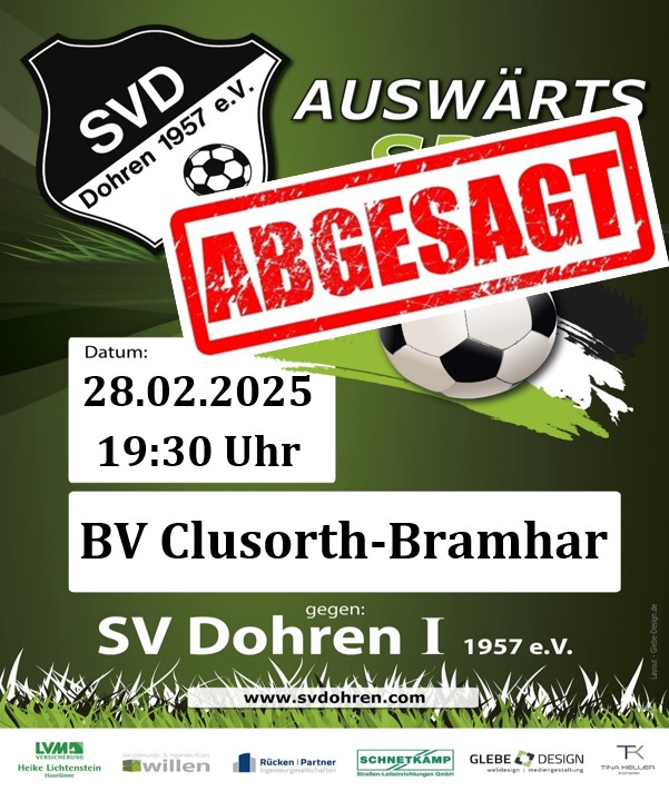 Spielabsage