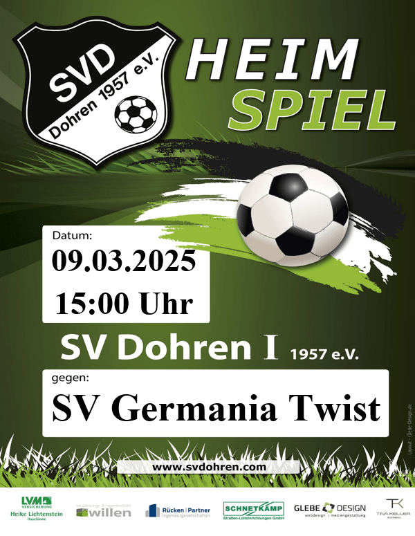 Vorbericht SVD vs. SV Germania Twist