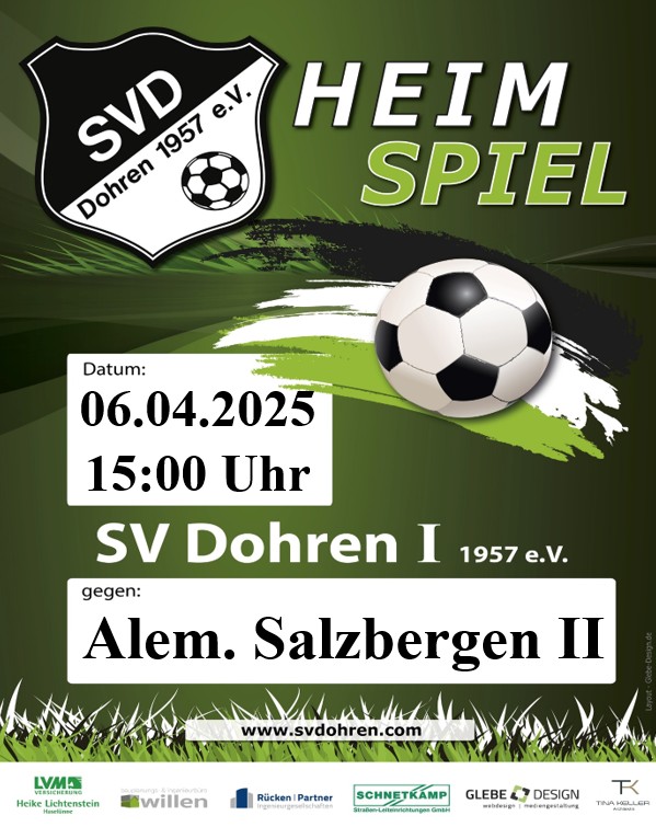 Vorbericht: SV Dohren vs. Alemania Salzbergen II