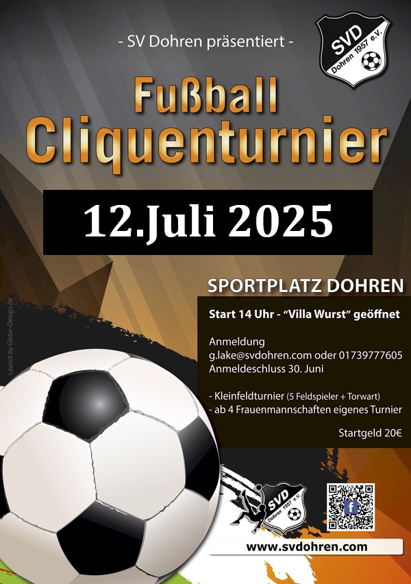 Cliquenturnier des SV Dohren
