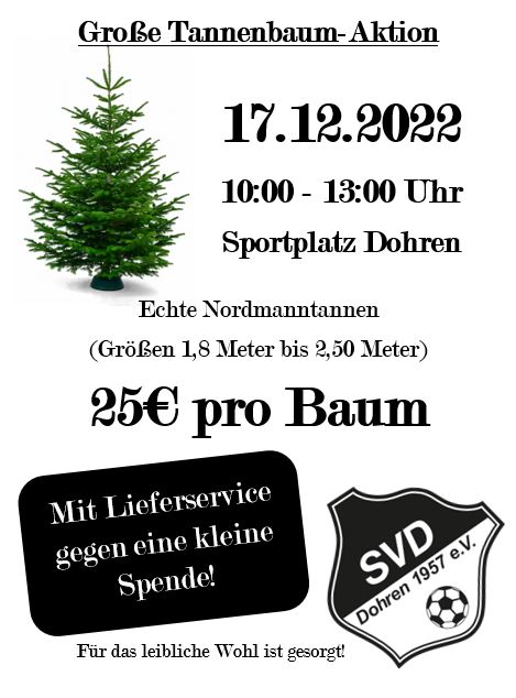 Verkauf von Tannenbäumen