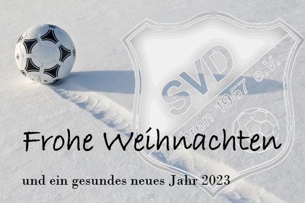 Der SV Dohren wünscht fohe Festtage!