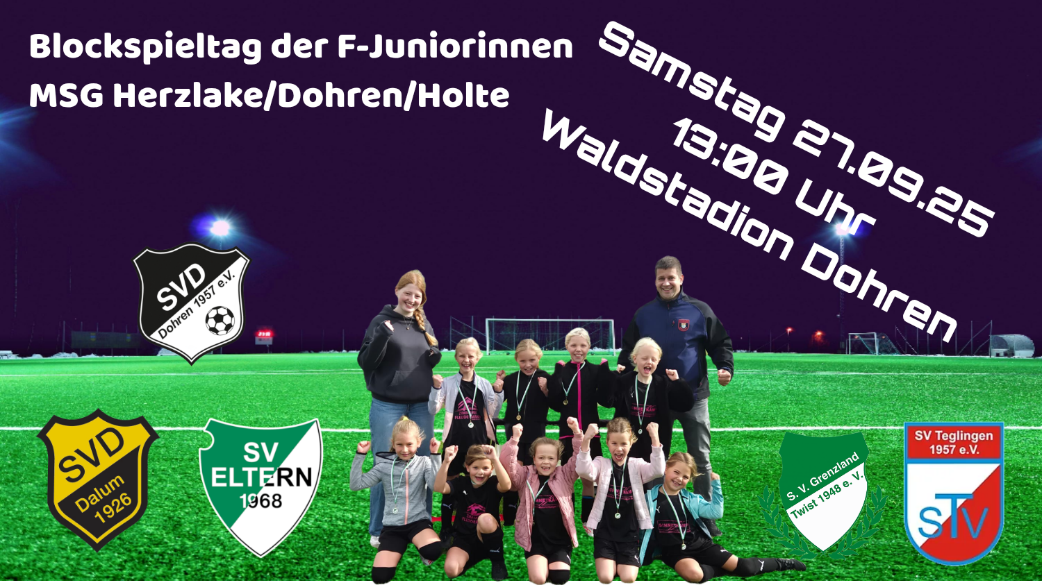 Blockspieltag der F Mädels in Dohren